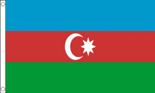 2ft by 3ft Azerbaijan Flag