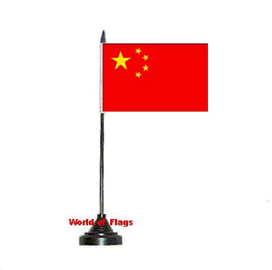 China Table Flag