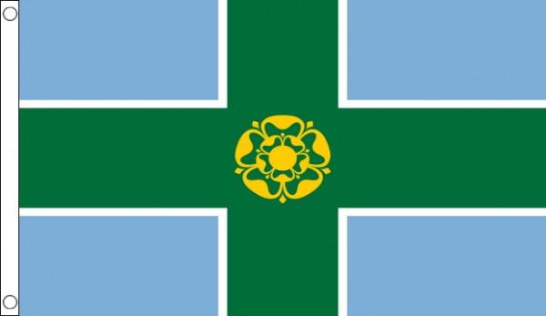 5ft by 8ft Derbyshire Flag