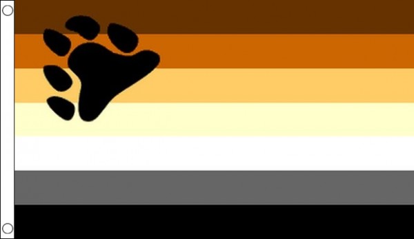 Gay Pride Bear Flag