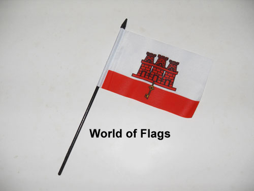 Gibraltar Hand Flag