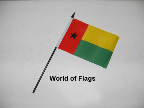 Guinea Bissau Hand Flag