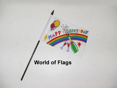 Happy Birthday Hand Flag