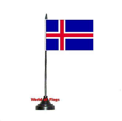 Iceland Table Flag 