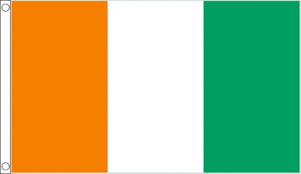 5ft by 8ft Ivory Coast Flag