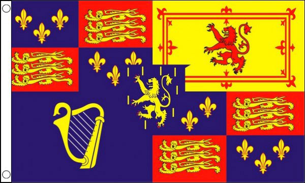 Royal Banner Flag 1689 to 1702 William and Mary