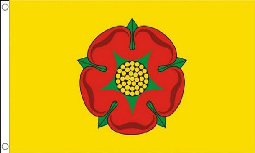 Lancashire Funeral Flag Yellow Background