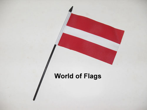 Latvia Hand Flag