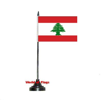 Lebanon Table Flag
