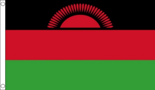 Malawi Flag Red Sun Flag
