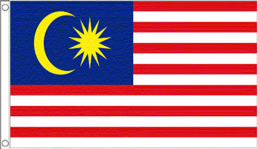 2ft by 3ft Malaysia Flag