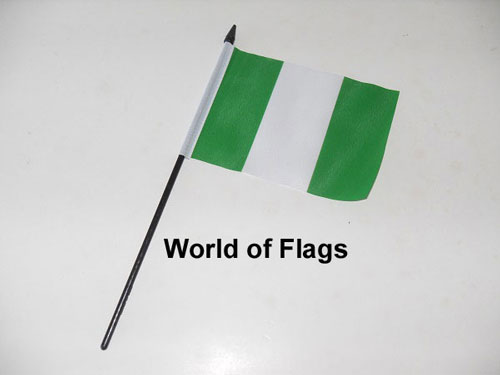 Nigeria Hand Flag 