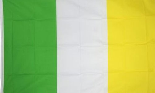 Green White and Yellow Flag Offaly Flag 