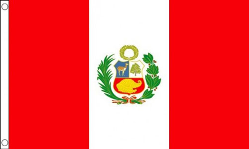 Peru Funeral Flag