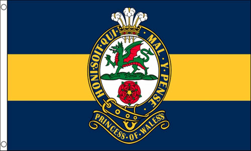 Princess of Wales Royal Regiment Flag 