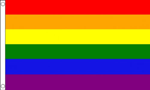 Rainbow Funeral Flag