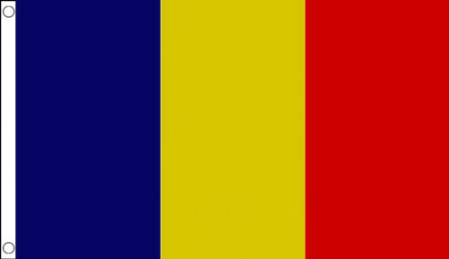 Romania Funeral Flag