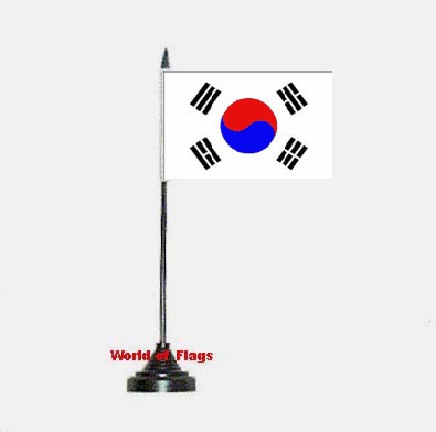 South Korea Table Flag