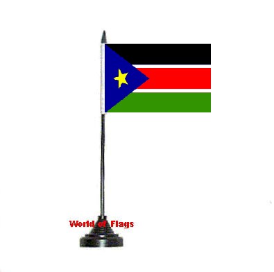 South Sudan Table Flag
