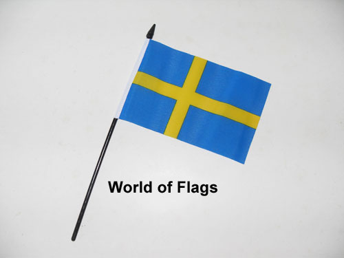 Sweden Hand Flag