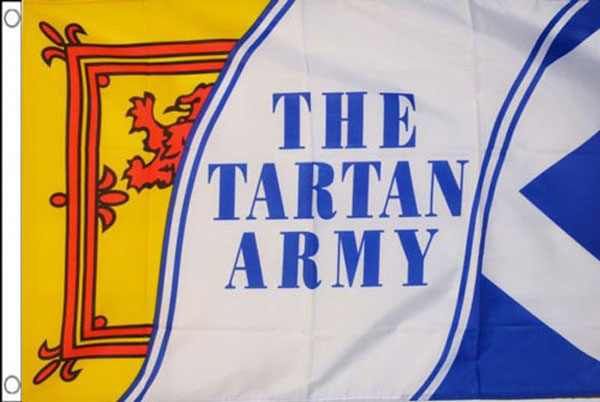 2ft by 3ft Tartan Army Flag