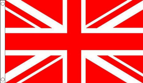 5ft by 8ft Red and White Union Jack Flag