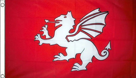 White Dragon Flag