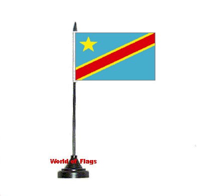 Democratic Republic of Congo Table Flag