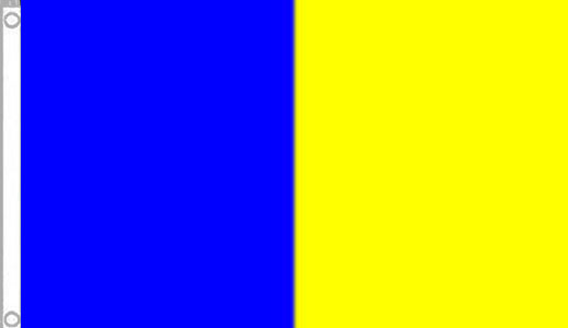 2ft by 3ft Blue and Yellow Flag Clare Longford Roscommon Tipperary Wicklow