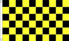 2ft by 3ft Black and Yellow Checkered Flag