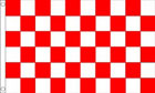 2ft by 3ft Red and White Checkered Flag