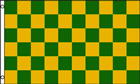 2ft by 3ft Green and Yellow Check Flag