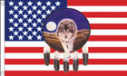 USA Wolf Dream Catcher Flag