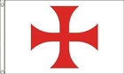 Red Cross of the Knights Templar Flag 