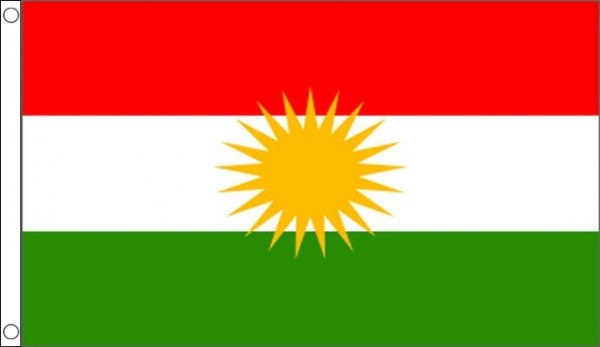 2ft by 3ft Kurdistan Flag