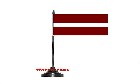Latvia Table Flag 