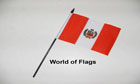 Peru Hand Flag