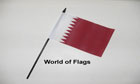 Qatar Hand Flag 