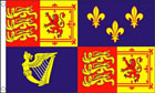 Royal Banner Flag 1707 to 1714 Queen Anne Flag 