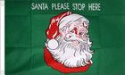 2ft by 3ft Santa Please Stop Here Flag Design B 
