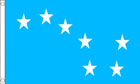 2ft by 3ft Blue Starry Plough Flag 