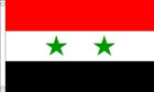 2ft by 3ft Syria Flag 2 Stars Syrian Flag
