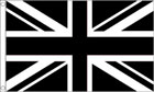 2ft by 3ft Black and White Union Jack Flag