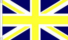 Blue and Yellow Union Jack Flag