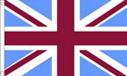 Claret and Sky Blue Union Jack Flag