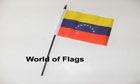 Venezuela Hand Flag 8 Stars NO Crest