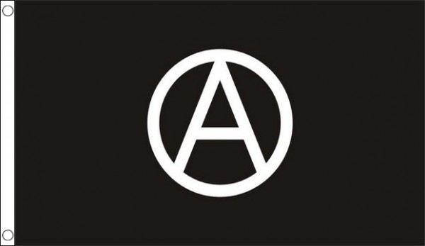 Anarchy Flag Black and White