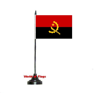Angola Table Flag