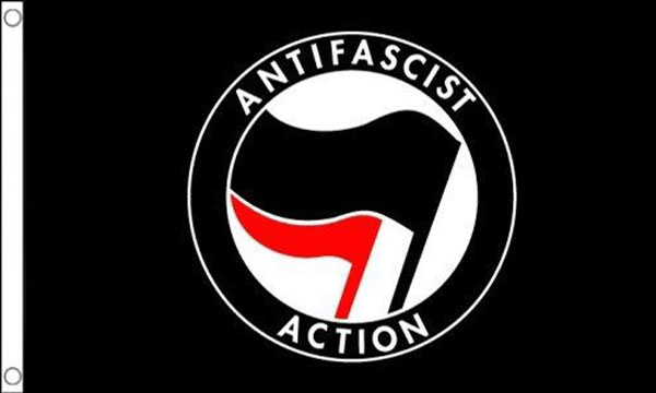 Anti Fascist Action Flag 