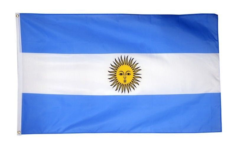 Argentina Funeral Flag